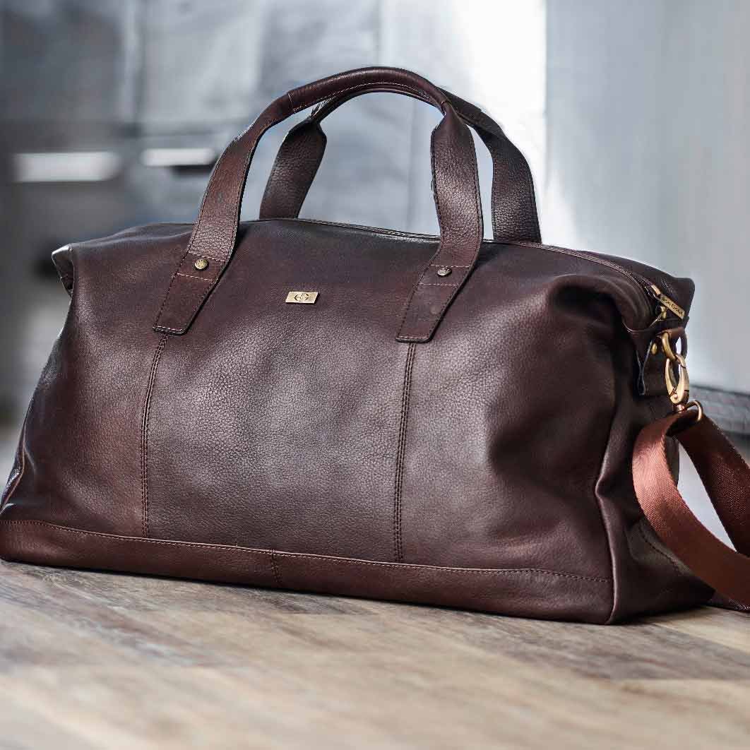 Bon Gout rejsetaske bøffelæder weekendtaske